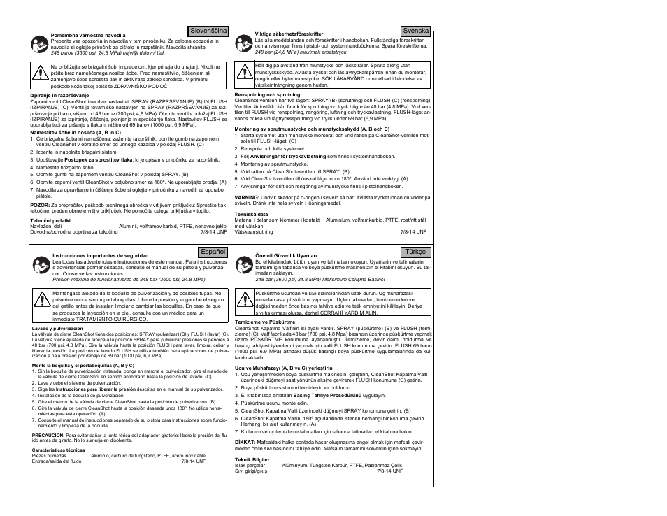 Cleanshot™ shut-off valve | Graco CleanShot User Manual | Page 5 / 6