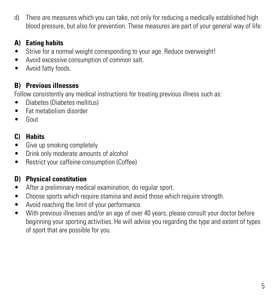 Microlife AG1-40 User Manual | Page 8 / 64