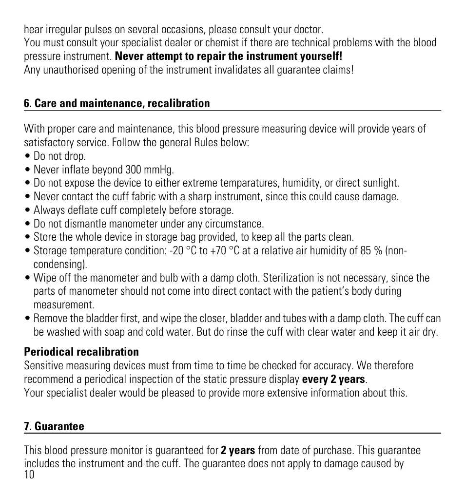 Microlife AG1-10 User Manual | Page 13 / 68