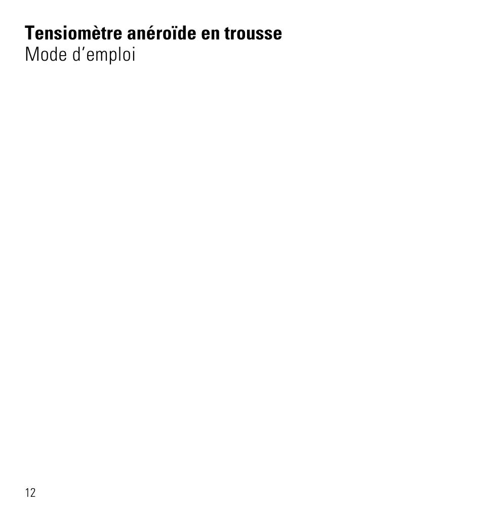 Tensiomètre anéroïde en trousse mode d’emploi | Microlife AG1-10 User Manual | Page 15 / 68