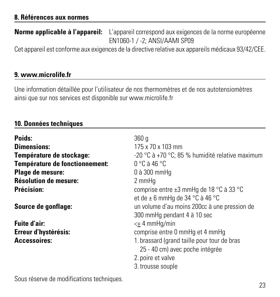 Microlife AG1-10 User Manual | Page 26 / 68