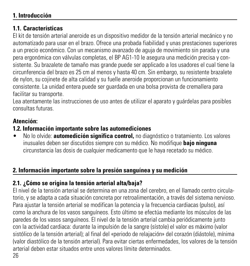 Microlife AG1-10 User Manual | Page 29 / 68