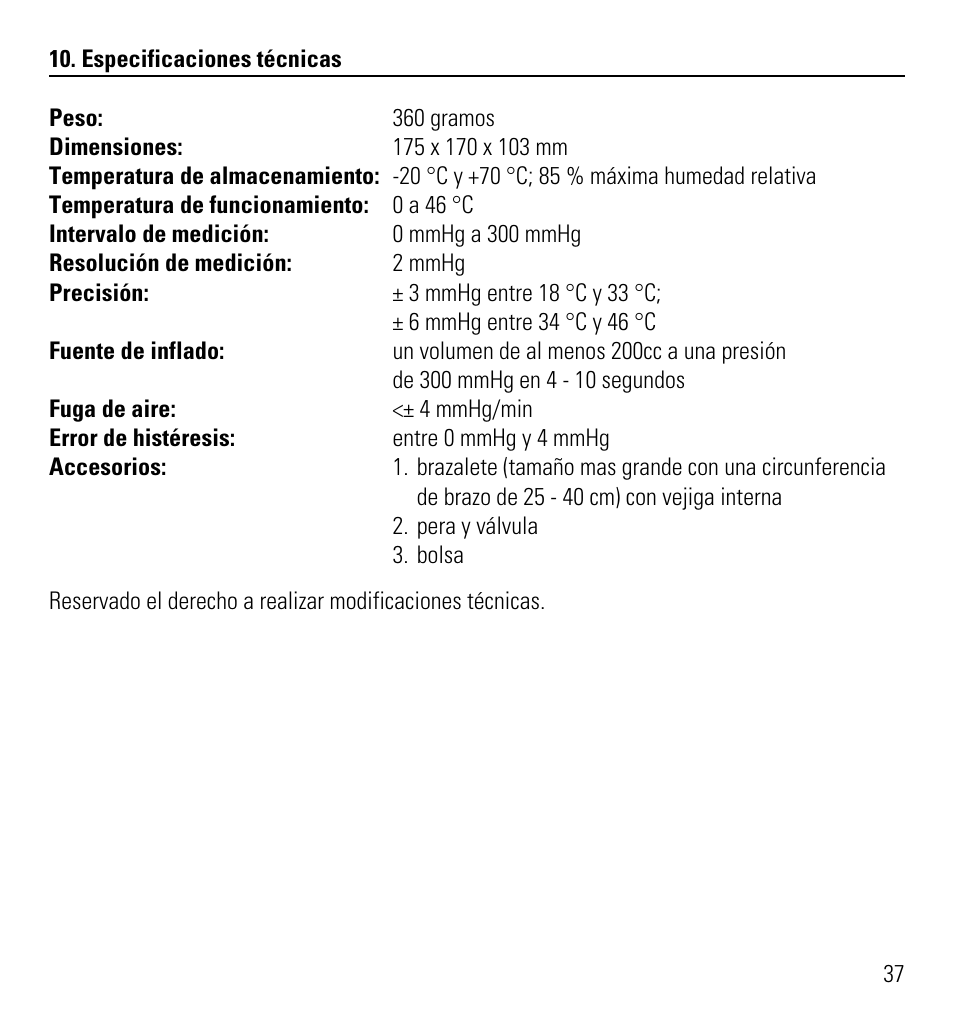 Microlife AG1-10 User Manual | Page 40 / 68