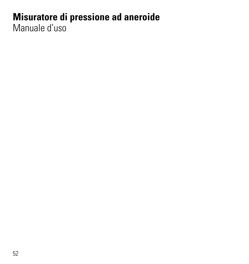 Misuratore di pressione ad aneroide manuale d’uso | Microlife AG1-10 User Manual | Page 55 / 68