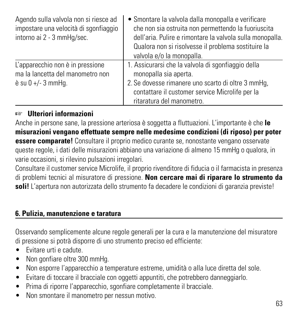 Microlife AG1-10 User Manual | Page 66 / 68