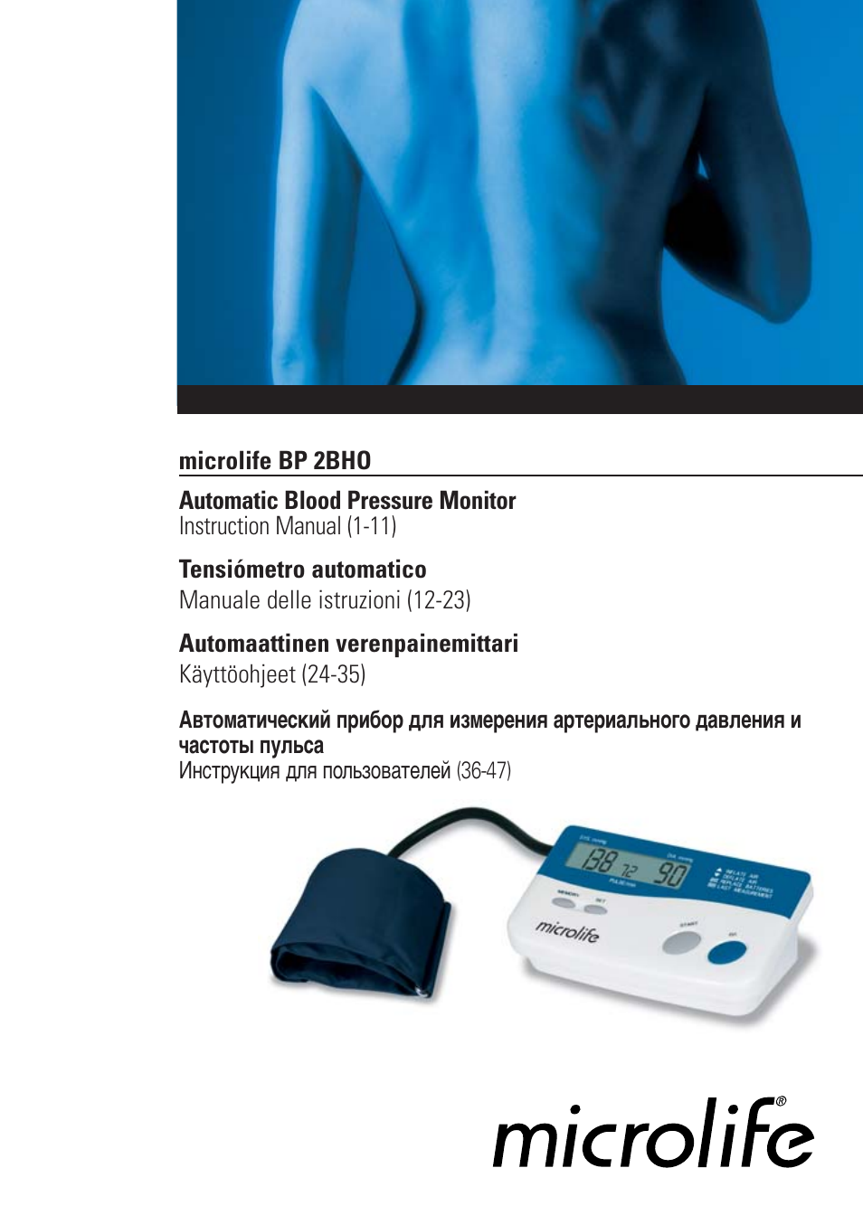 Microlife BP 2BHO User Manual | Page 2 / 50