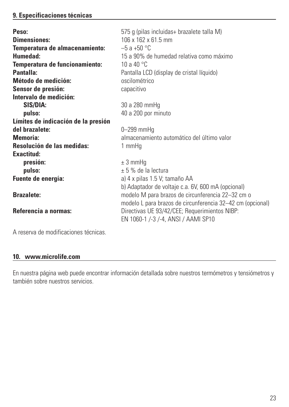 Microlife BP 2BHO User Manual | Page 26 / 50