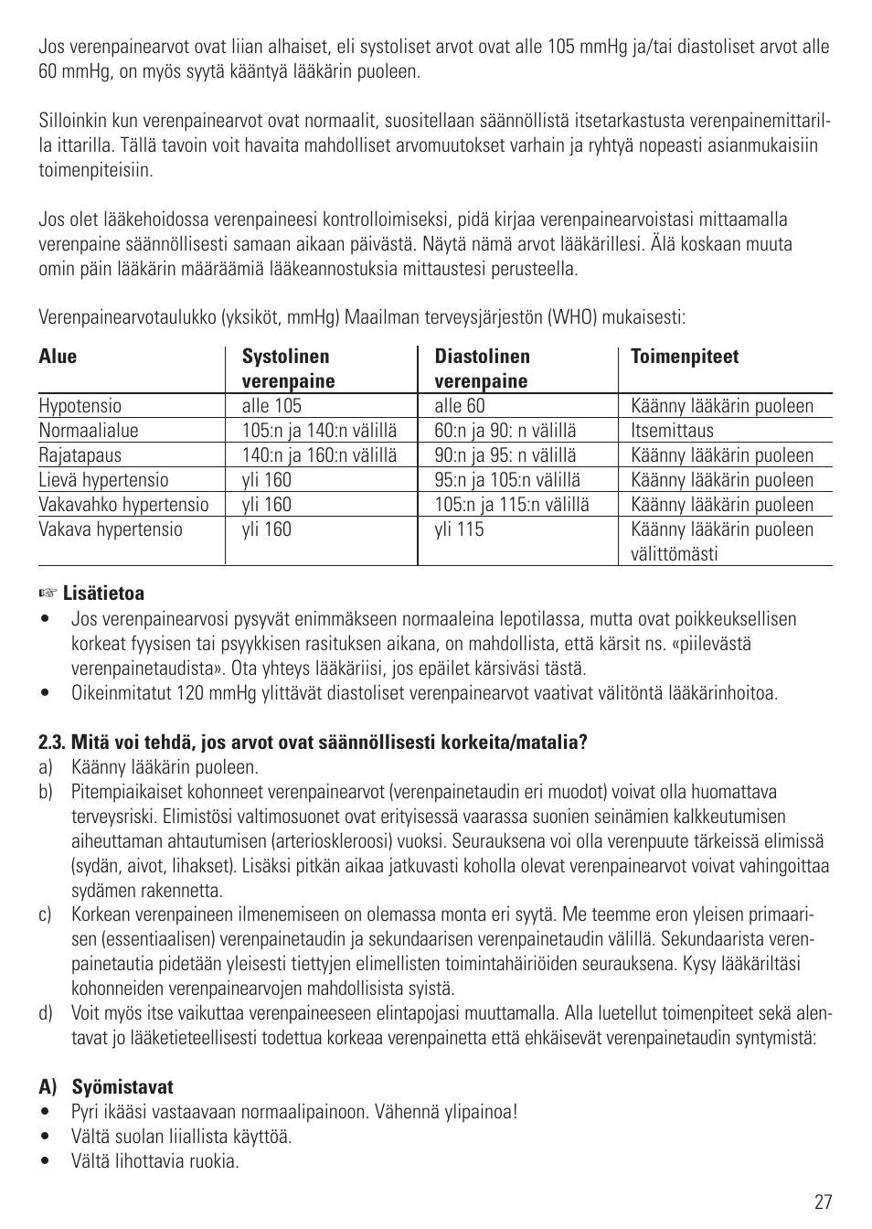 Microlife BP 2BHO User Manual | Page 30 / 50