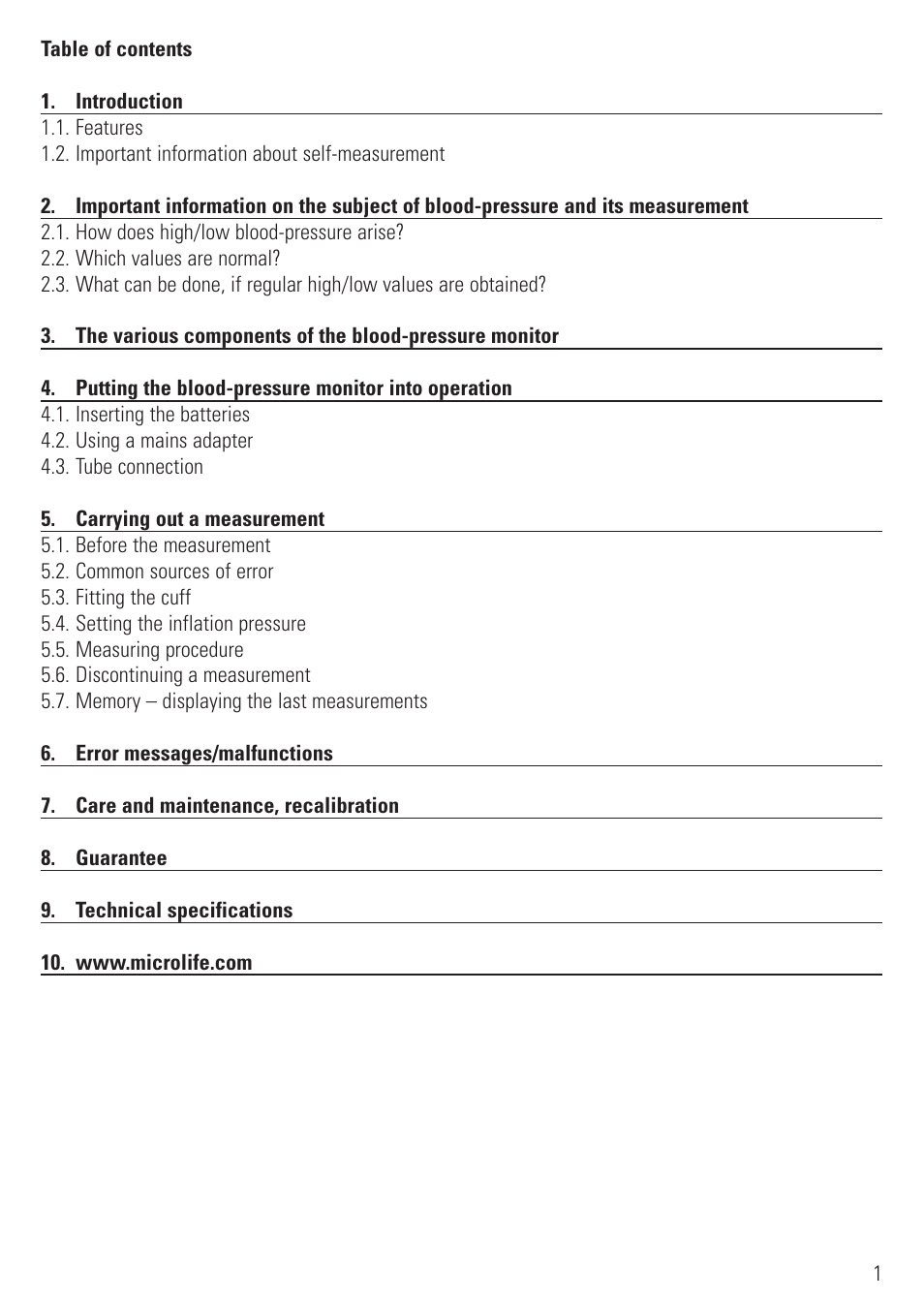 Microlife BP 2BHO User Manual | Page 4 / 50