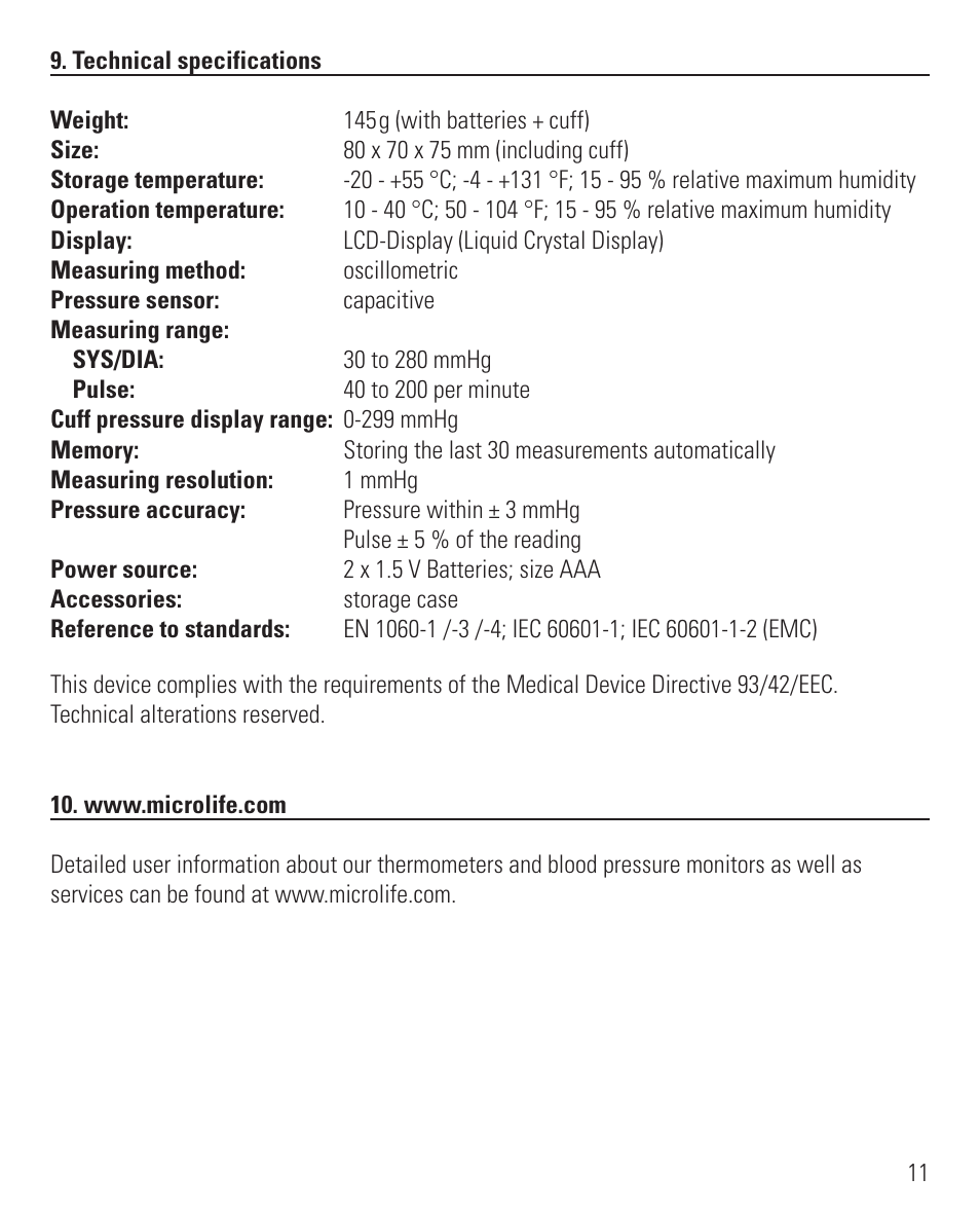 Microlife BP 3BEO-4 User Manual | Page 14 / 50