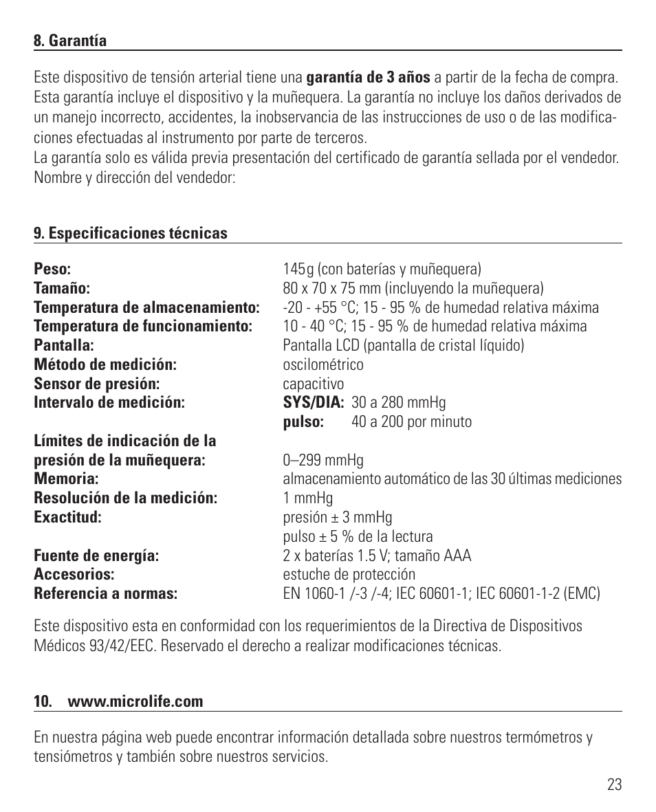 Microlife BP 3BEO-4 User Manual | Page 26 / 50