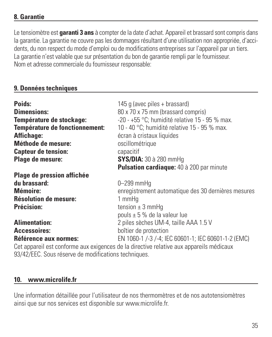 Microlife BP 3BEO-4 User Manual | Page 38 / 50