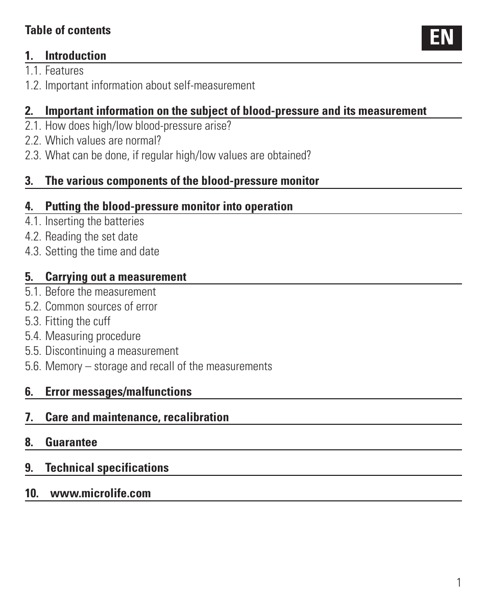 Microlife BP 3BEO-4 User Manual | Page 4 / 50