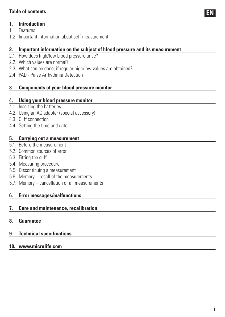 Microlife BP 3BTO-AP User Manual | Page 4 / 48