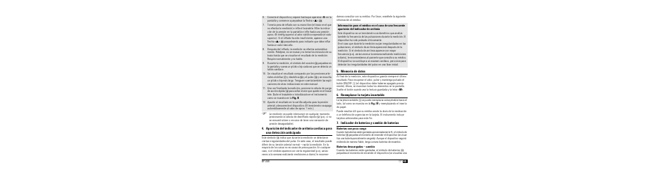 Memoria de datos, Reemplazar la tarjeta insertable, Indicador de baterías y cambio de baterías | Baterías con poca carga, Baterías descargadas - cambio | Microlife BP A80 User Manual | Page 19 / 107
