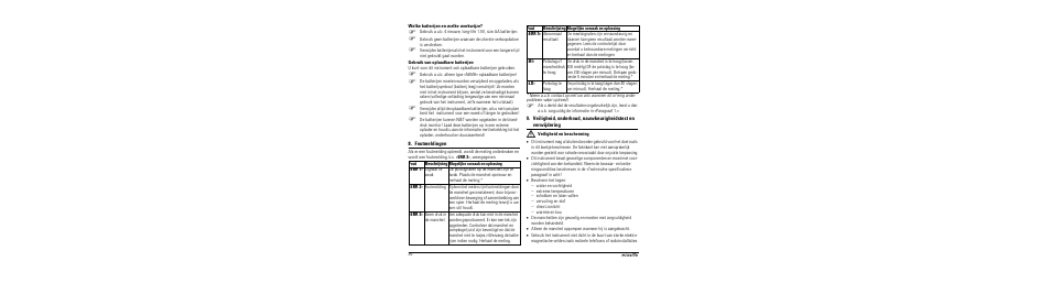 Welke batterijen en welke werkwijze, Gebruik van oplaadbare batterijen, Foutmeldingen | M veiligheid en bescherming | Microlife BP A80 User Manual | Page 38 / 107