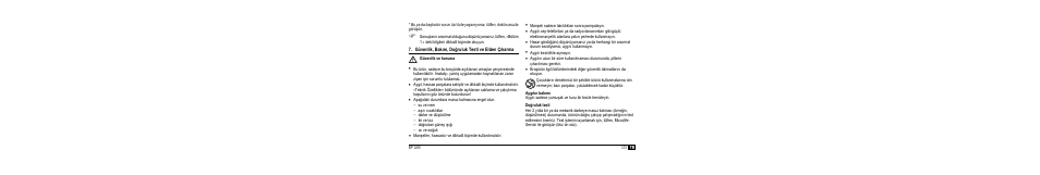 Güvenlik, bakæm, do²ruluk testi ve elden çækarma, M güvenlik ve koruma, Aygætæn bakæmæ | Do²ruluk testi | Microlife BP A90 User Manual | Page 125 / 153