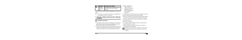 M segurança e protecção | Microlife BP A90 User Manual | Page 35 / 153