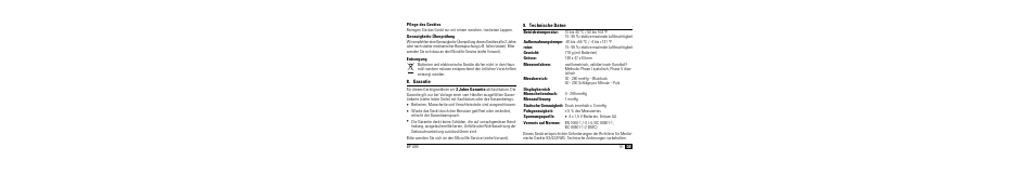 Pflege des gerätes, Genauigkeits-überprüfung, Entsorgung | Garantie, Technische daten | Microlife BP A90 User Manual | Page 53 / 153