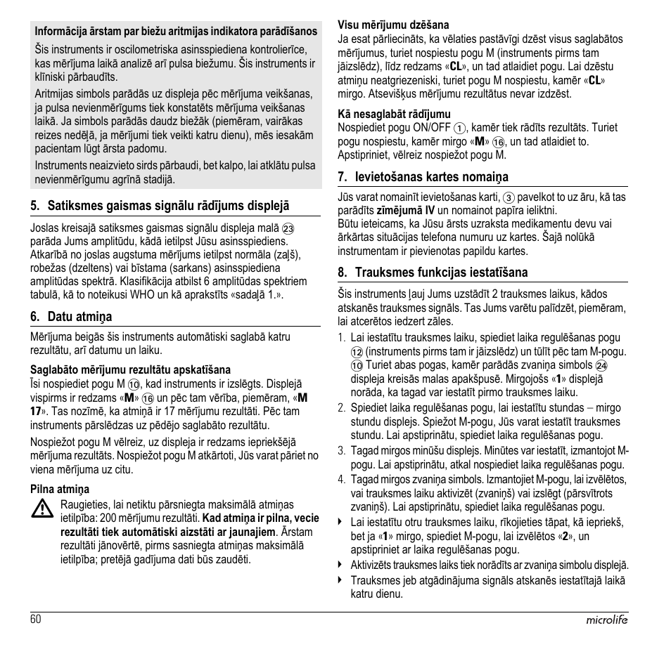 Microlife BP A100 Plus User Manual | Page 62 / 105