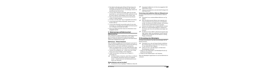 Batterieanzeige und batteriewechsel, Batterien bald leer, Batterien leer - batterie austausch | Welche batterien und was beachten, Verwendung eines netzadapters | Microlife BP A100 Plus User Manual | Page 95 / 105