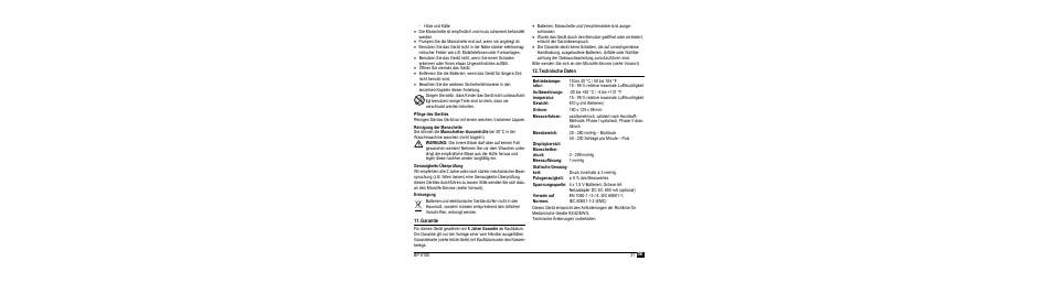 Pflege des gerätes, Reinigung der manschette, Genauigkeits-überprüfung | Entsorgung, Garantie, Technische daten | Microlife BP A100 User Manual | Page 33 / 105