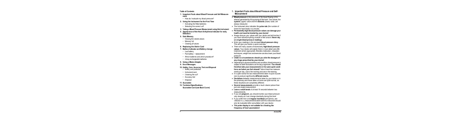 Microlife BP A100 User Manual | Page 4 / 105