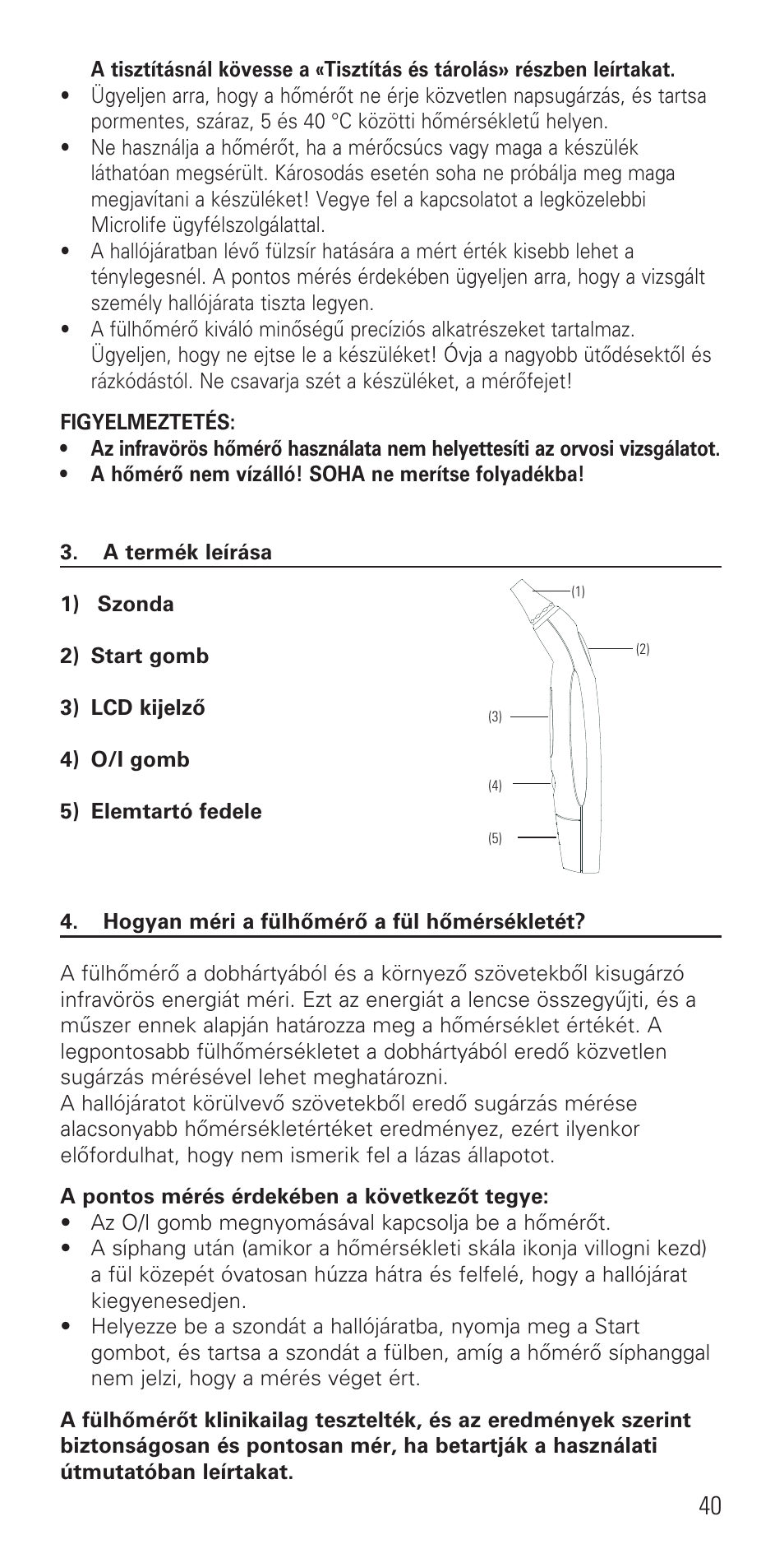 Microlife IR 1DE1 User Manual | Page 42 / 48