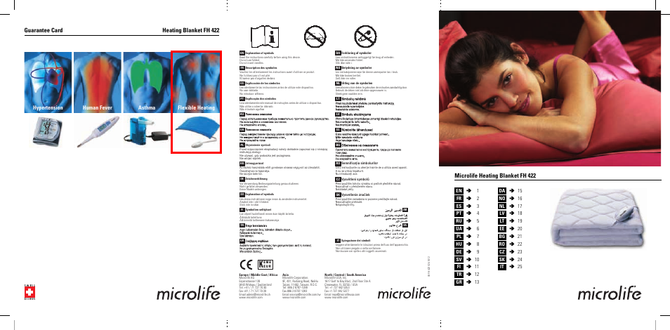 Microlife FH 422 User Manual | 26 pages