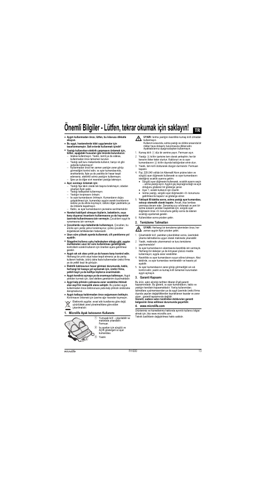 Microlife FH 600 User Manual | Page 13 / 26