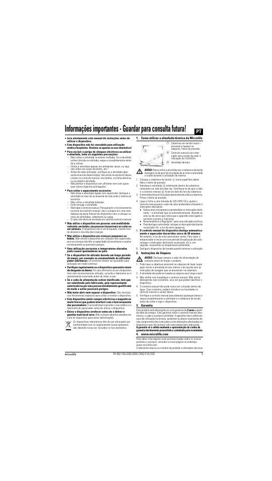 Microlife FH 300 User Manual | Page 5 / 26