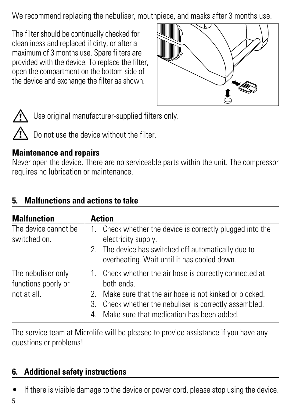 Microlife NEB 50 User Manual | Page 10 / 59