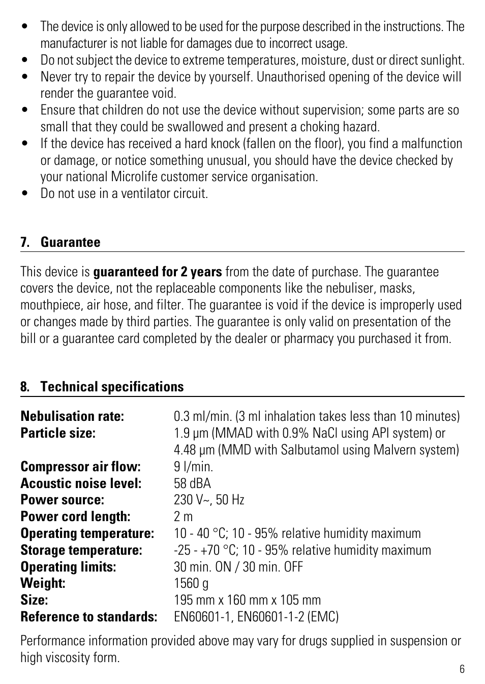 Microlife NEB 50 User Manual | Page 11 / 59