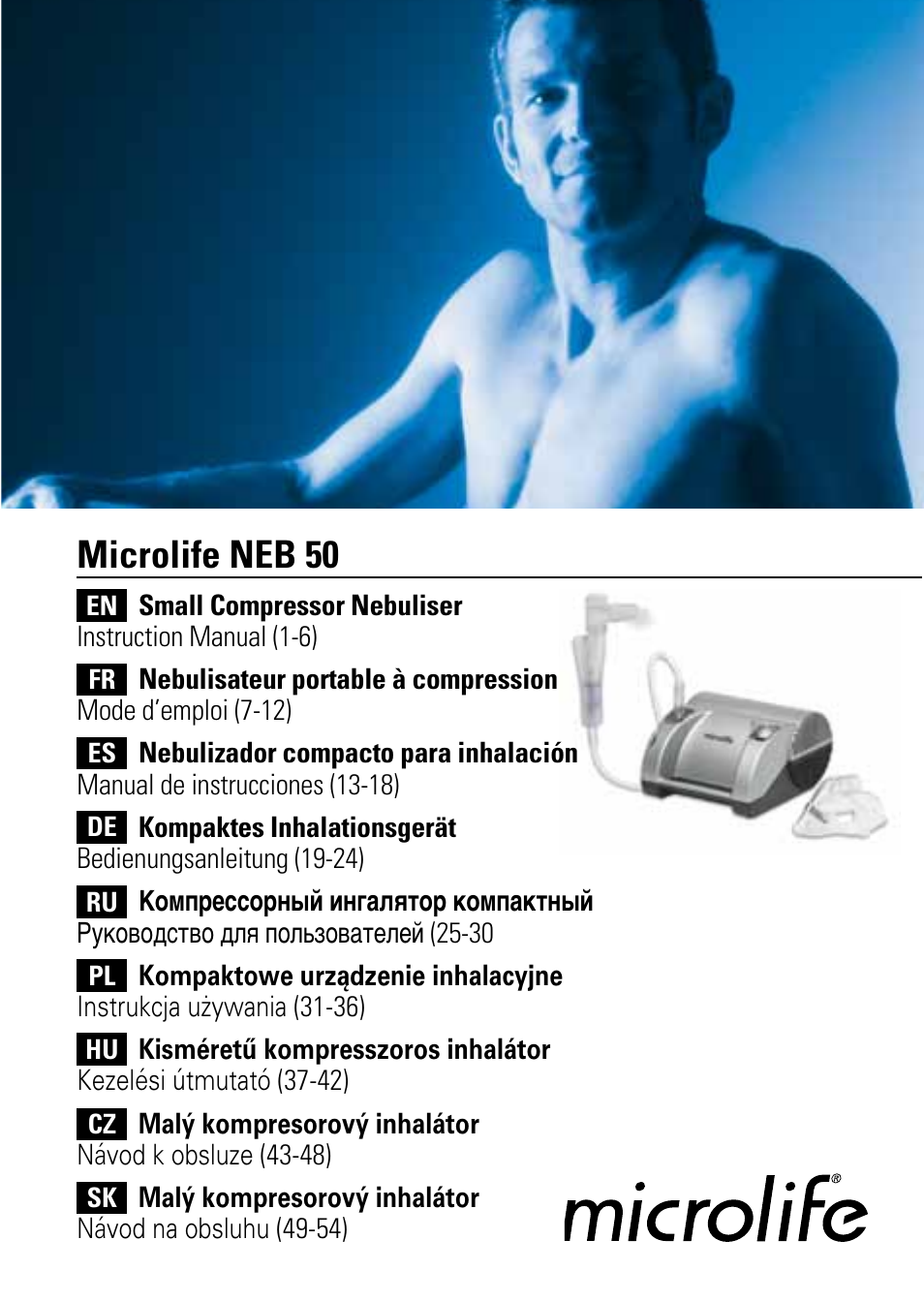 Microlife neb 50 | Microlife NEB 50 User Manual | Page 2 / 59