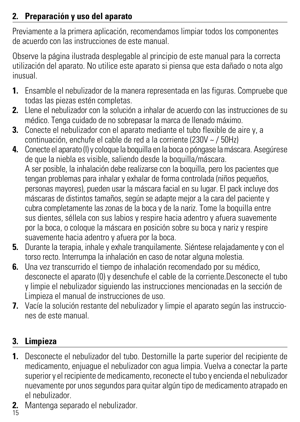 Microlife NEB 50 User Manual | Page 20 / 59