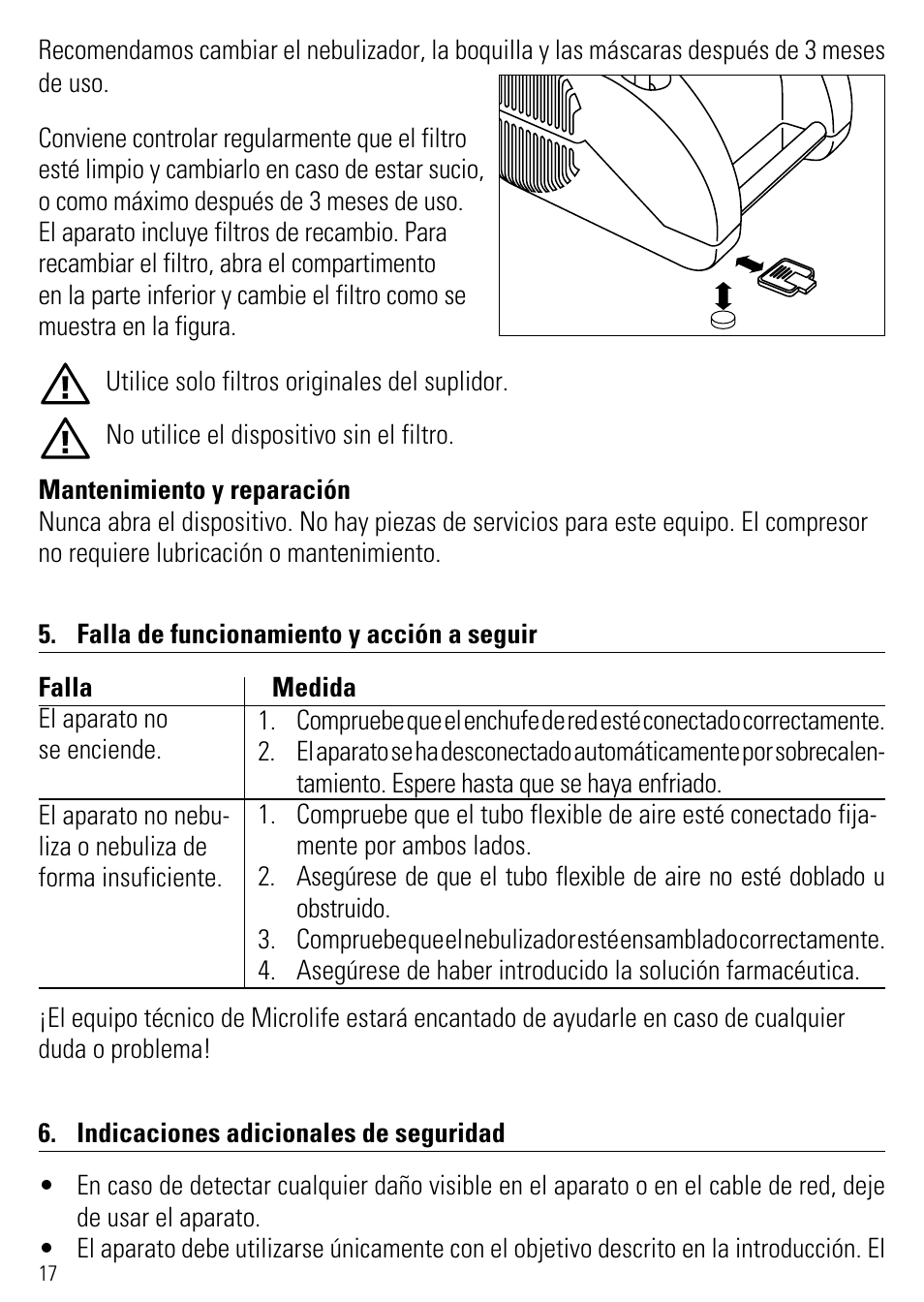 Microlife NEB 50 User Manual | Page 22 / 59