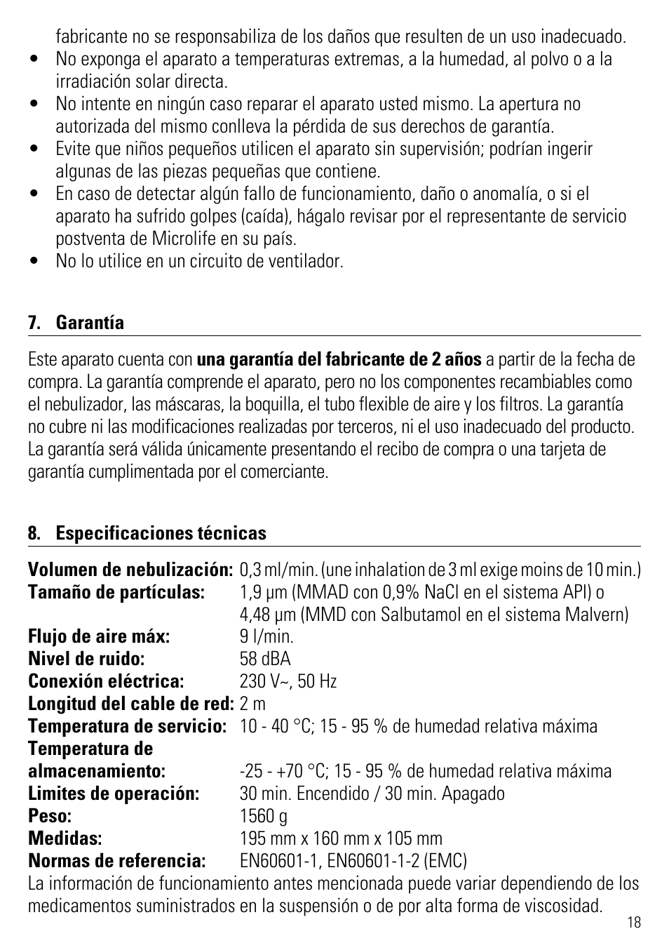 Microlife NEB 50 User Manual | Page 23 / 59