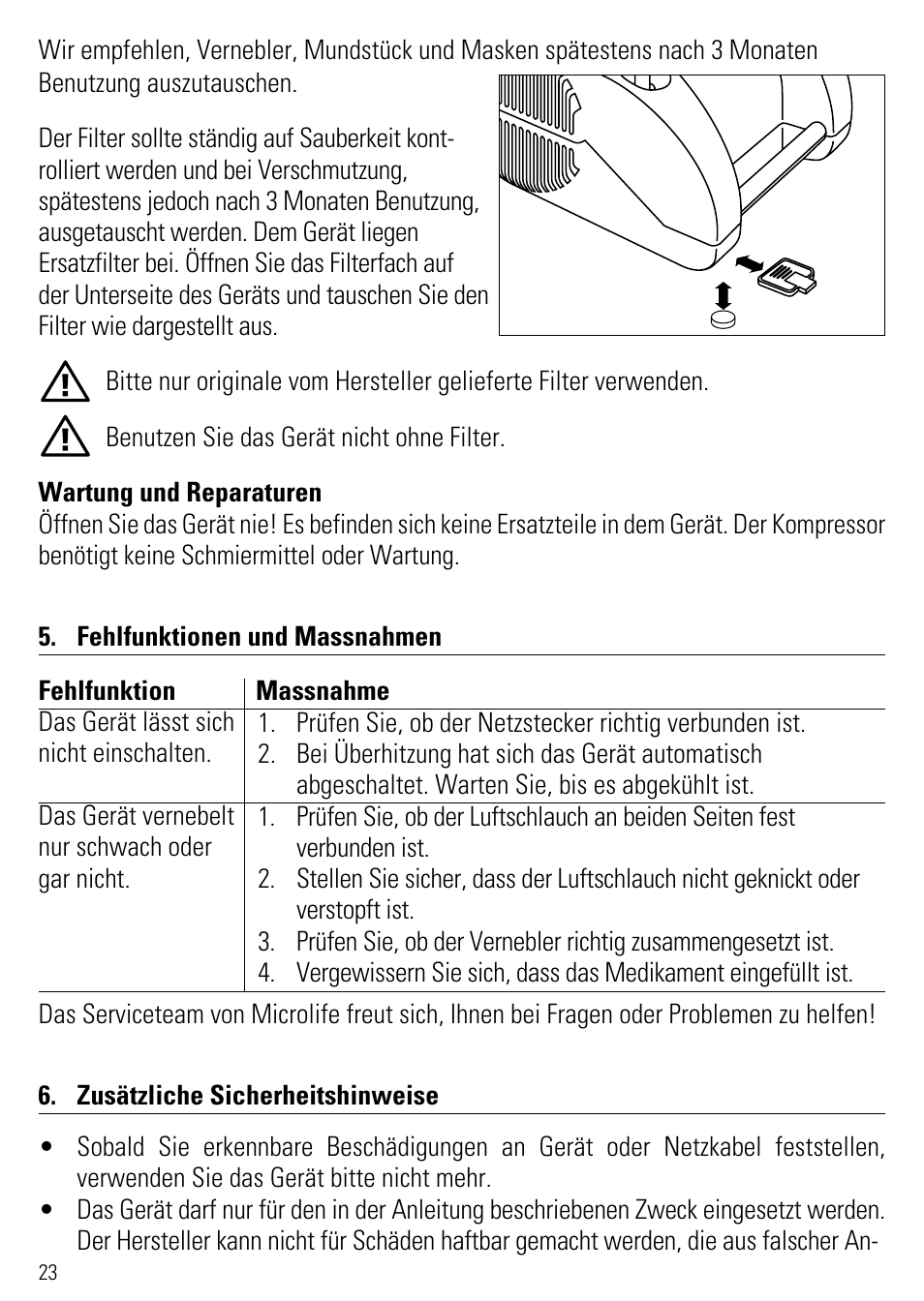 Microlife NEB 50 User Manual | Page 28 / 59