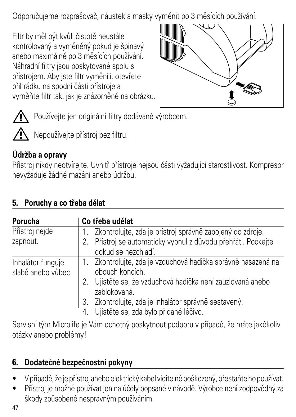 Microlife NEB 50 User Manual | Page 52 / 59