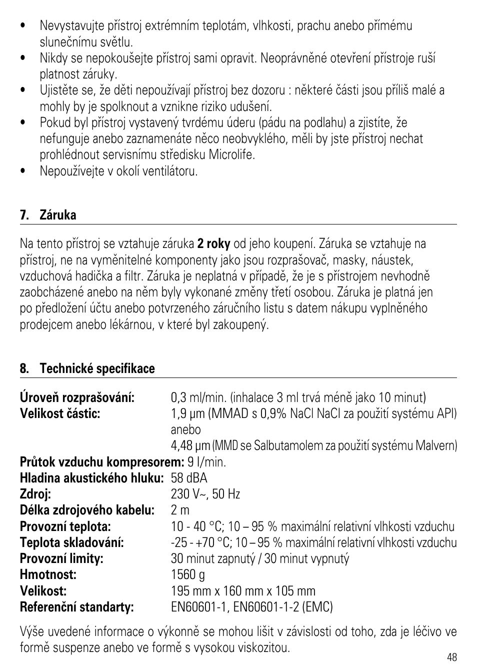 Microlife NEB 50 User Manual | Page 53 / 59