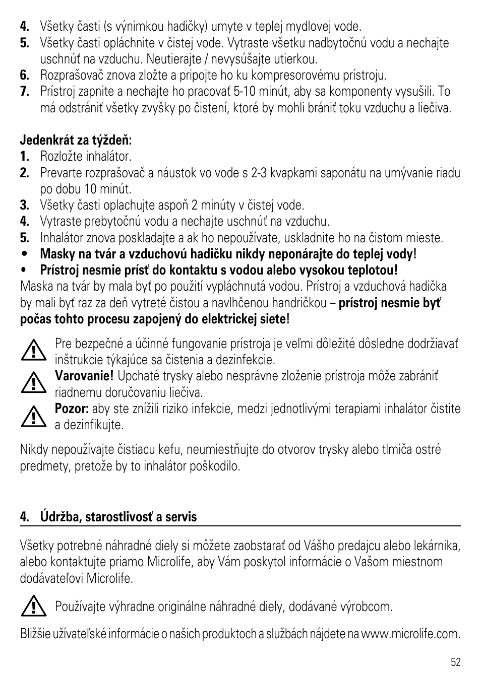 Microlife NEB 50 User Manual | Page 57 / 59