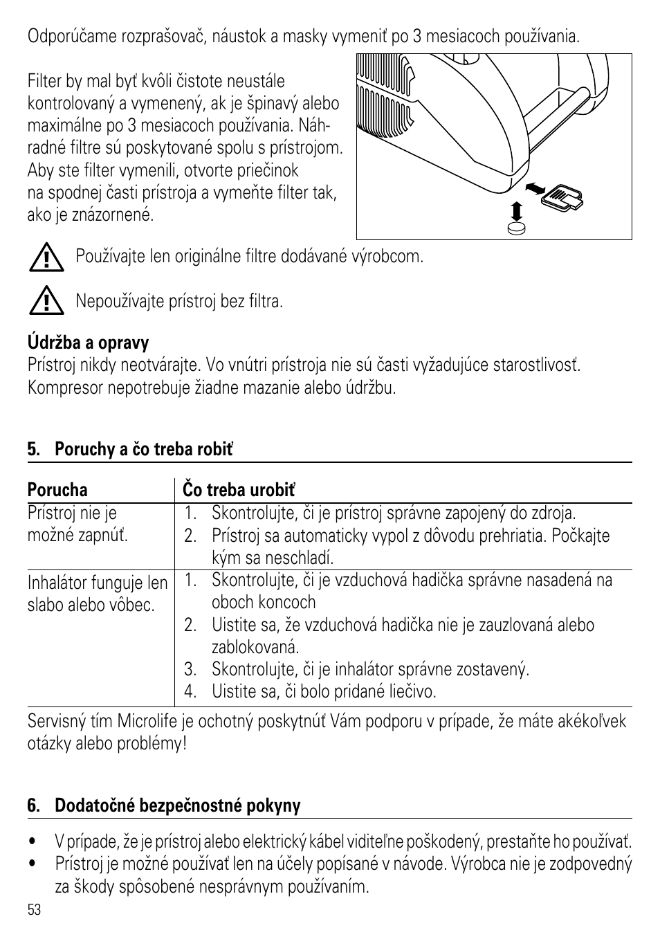 Microlife NEB 50 User Manual | Page 58 / 59