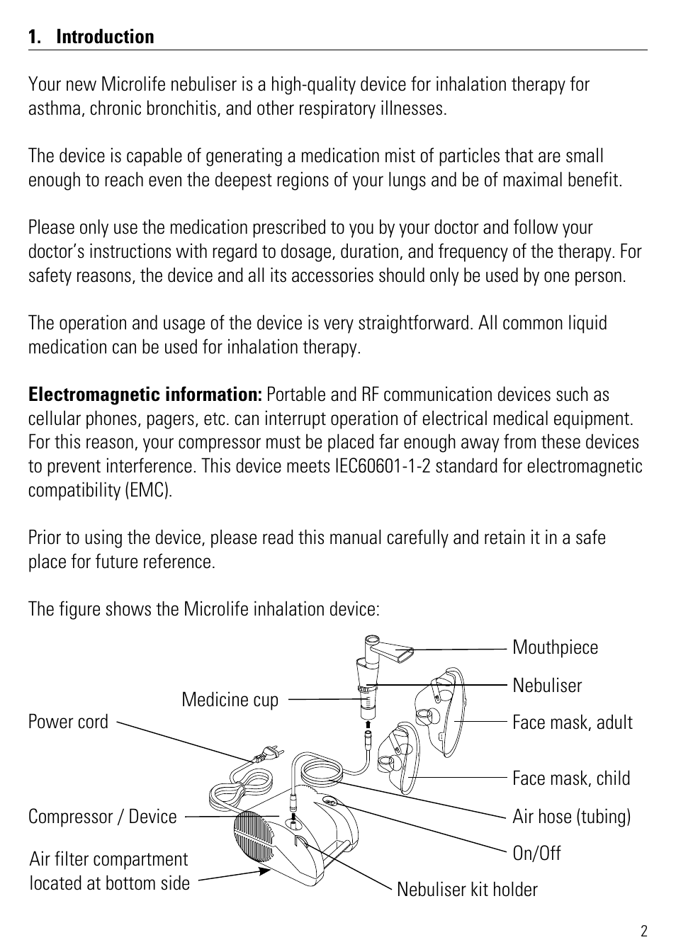 Microlife NEB 50 User Manual | Page 7 / 59