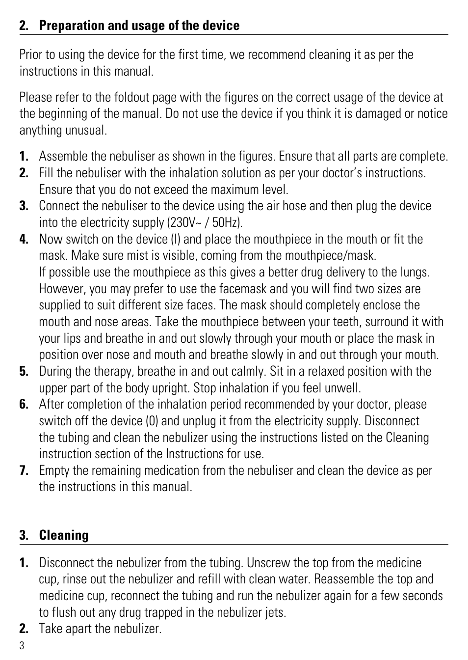 Microlife NEB 50 User Manual | Page 8 / 59