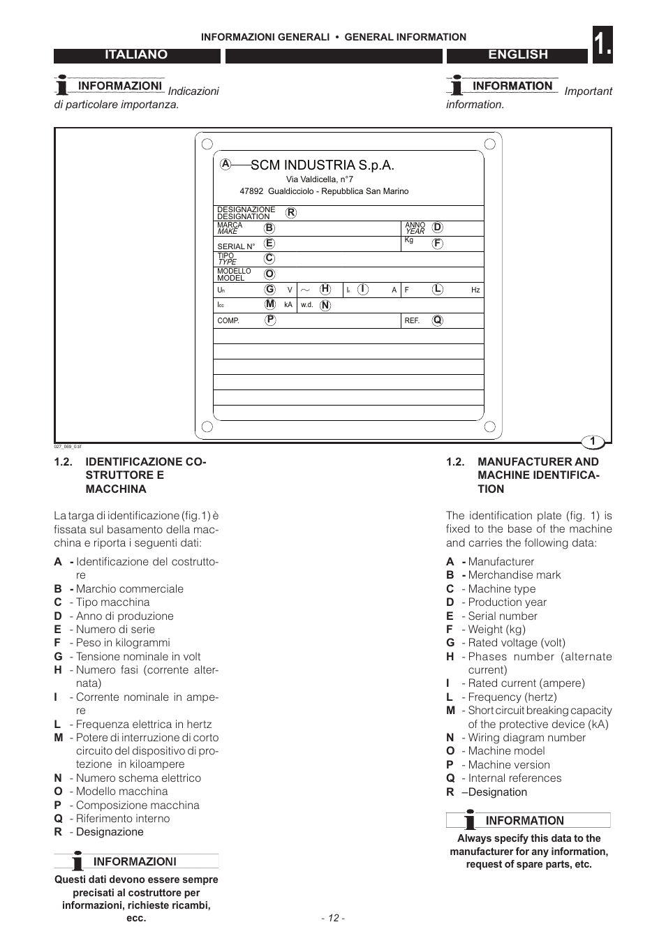 Scm industria s.p.a | Jet Tools C30 User Manual | Page 10 / 147