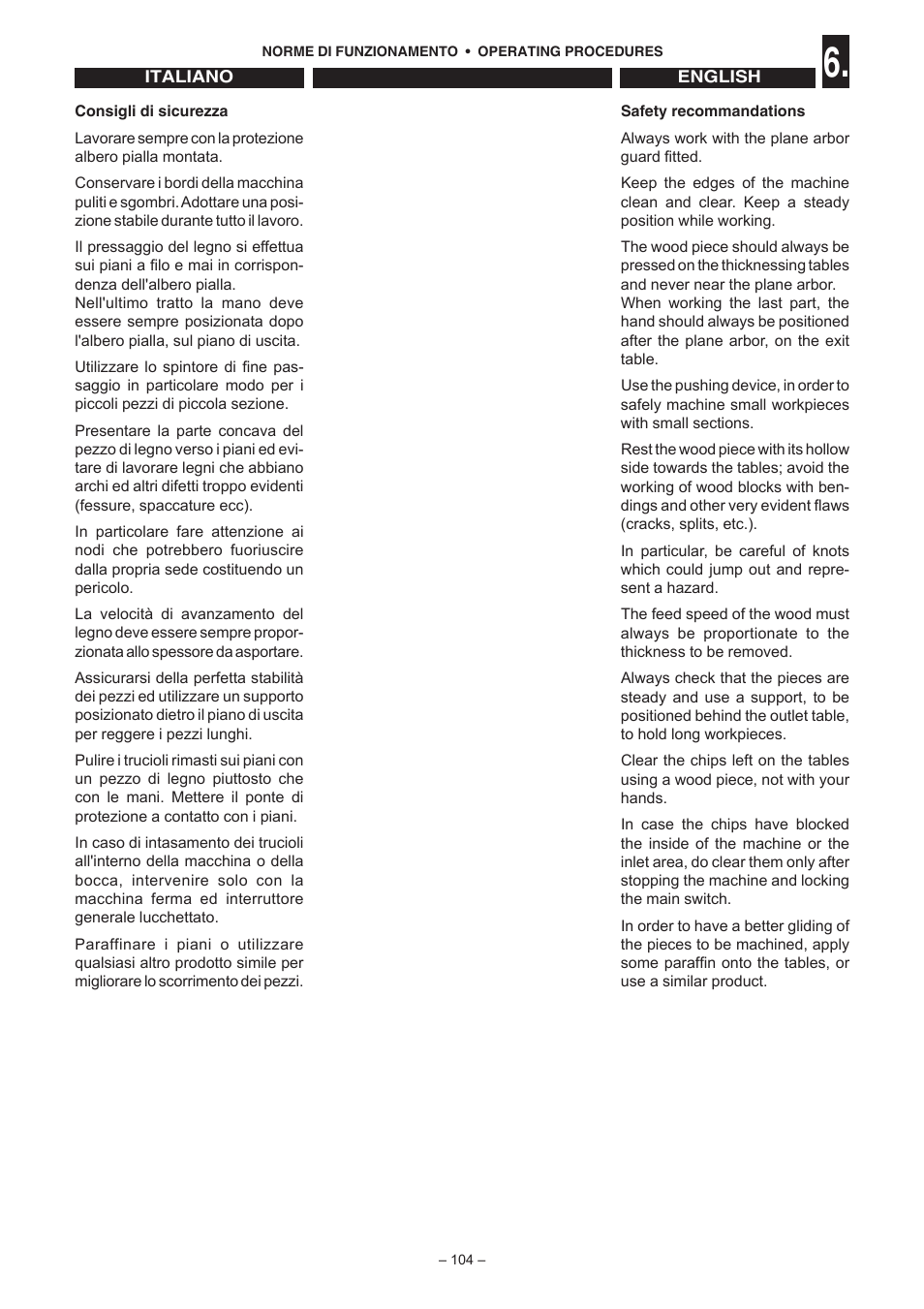 Jet Tools C30 User Manual | Page 102 / 147