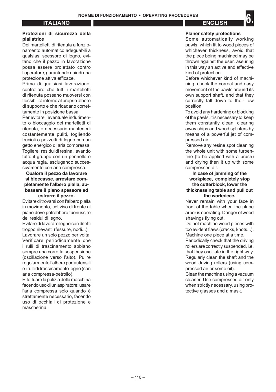 Jet Tools C30 User Manual | Page 108 / 147