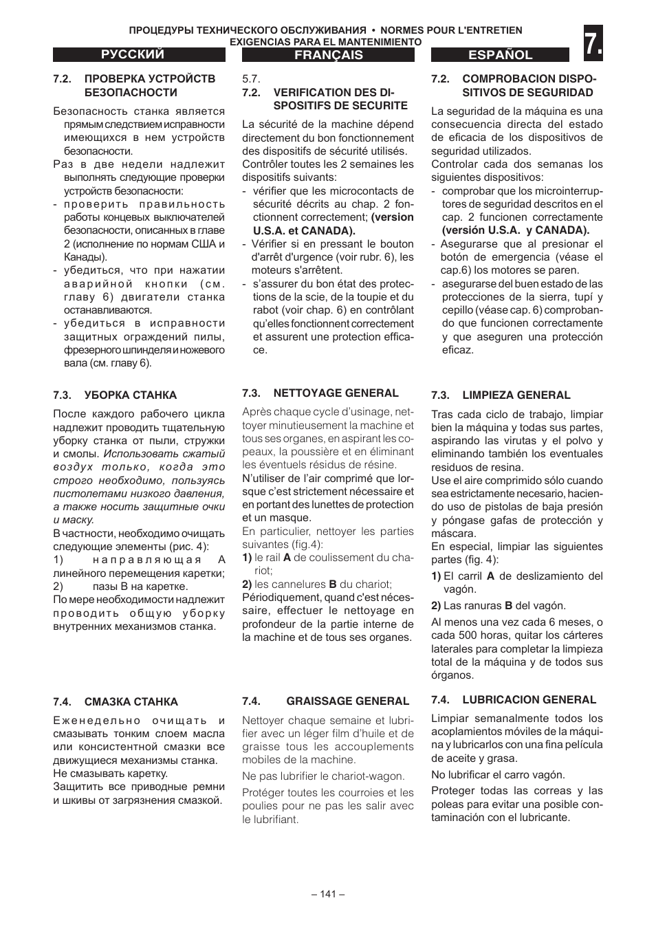 Jet Tools C30 User Manual | Page 139 / 147