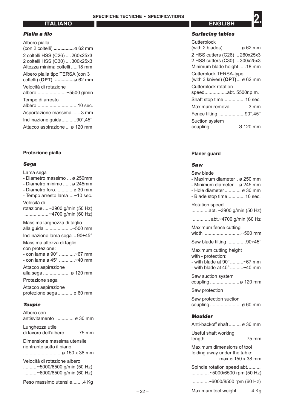Jet Tools C30 User Manual | Page 20 / 147