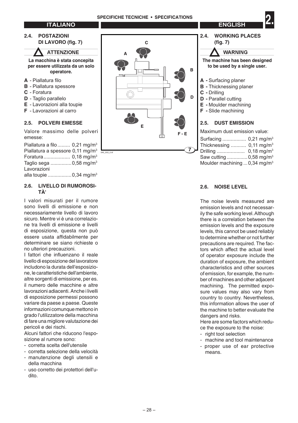 Jet Tools C30 User Manual | Page 26 / 147